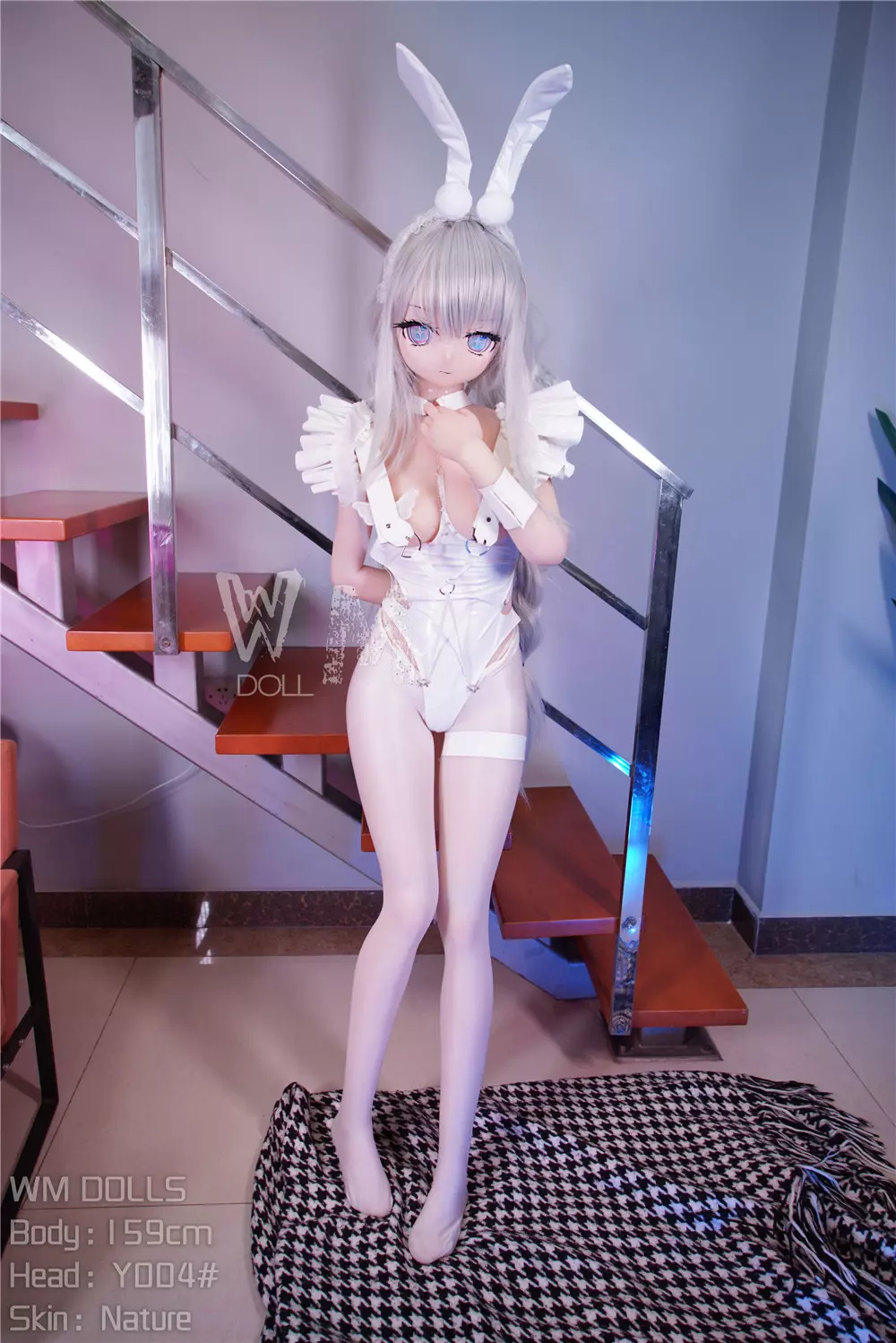 WM S-TPE 159cm (5ft2) Anime TPE Sex Doll with PVC Head #004